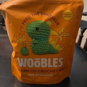 Brand New The Woobles Beginners Learn to Crochet Kit Fred the Dinosaur